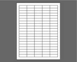 Picture of 1-1/2" X 1/2" Laser Labels, White, 100/Sheet