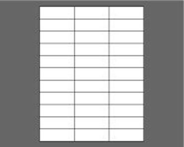Picture of 2.833" X 1" Laser Labels, White, 33/Sheet