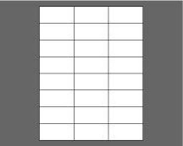 Picture of 2.833" X 1-3/8" Laser Labels, White, 24/Sheet