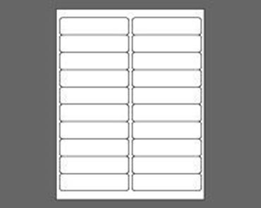 Picture of 4" X 1" Laser Labels, White, 20/Sheet