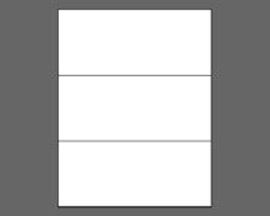 Picture of 8-1/2" X 3-2/3" Laser Labels, White, 3/Sheet